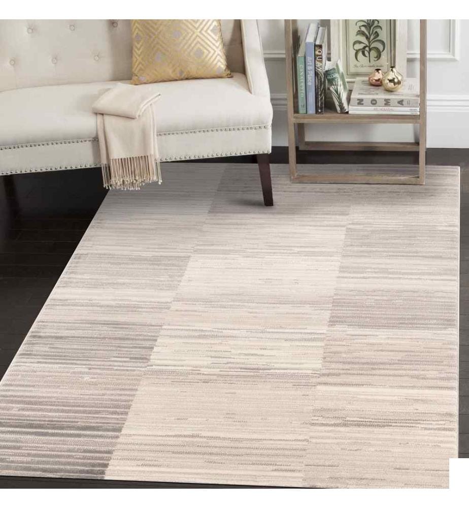 Tapis de hall, Grey, Beige, Brown, 60% Polyproplene - 40% Polyester, 80 x 150 cm