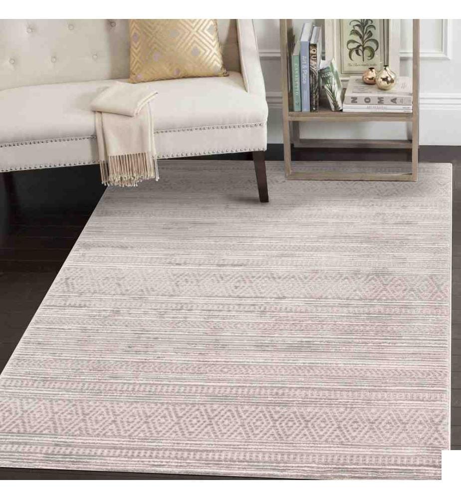 Tapis, Gris, Beige, Marron, 60% Polyproplène - 40% Polyester, 160 x 230 cm