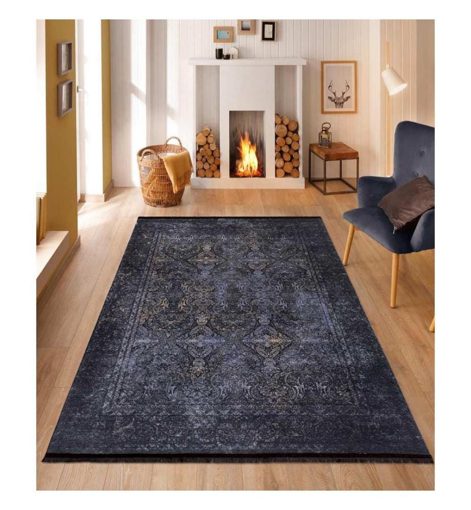 Tapis de salle, multicolore, 100% tissu velours, 80 x 200 cm
