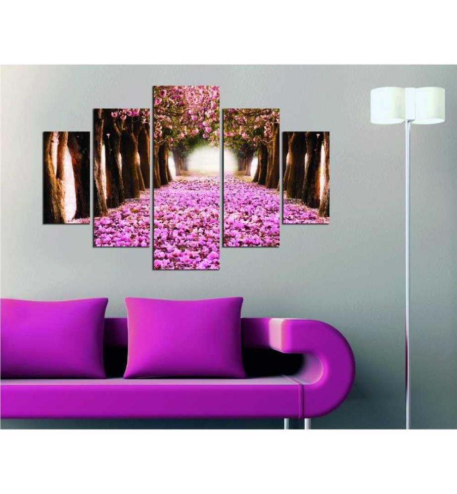 Peinture décorative MDF, 5 pièces, multicolore, Mdf