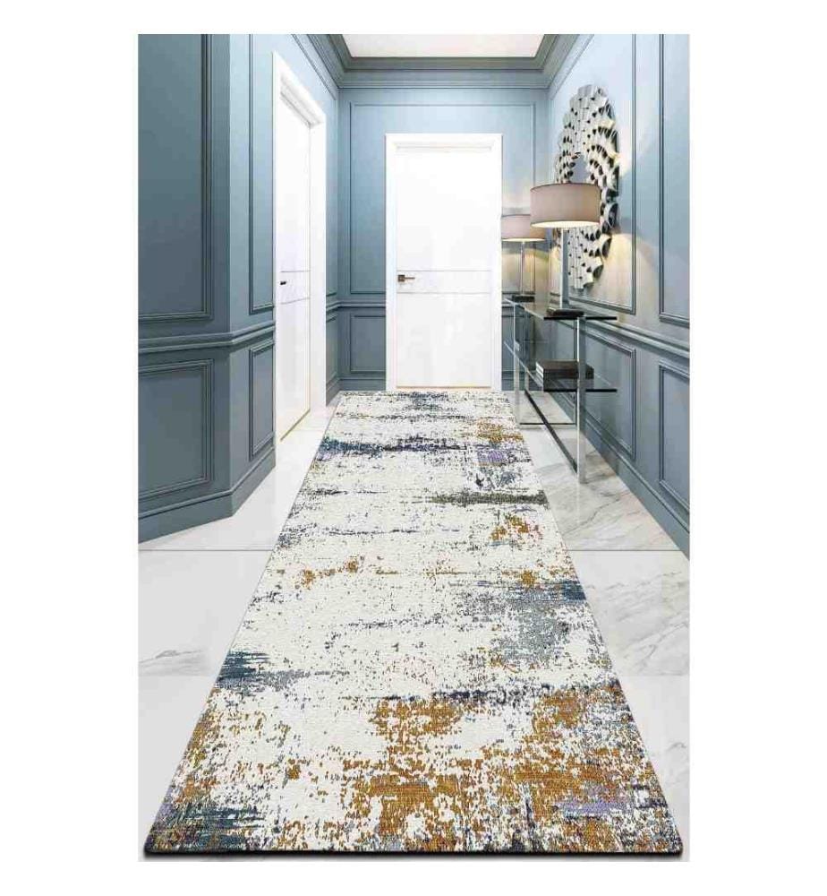 Tapis de salle, 80 x 200, , Multicolore, Polyester, 10 mm de hauteur de poil