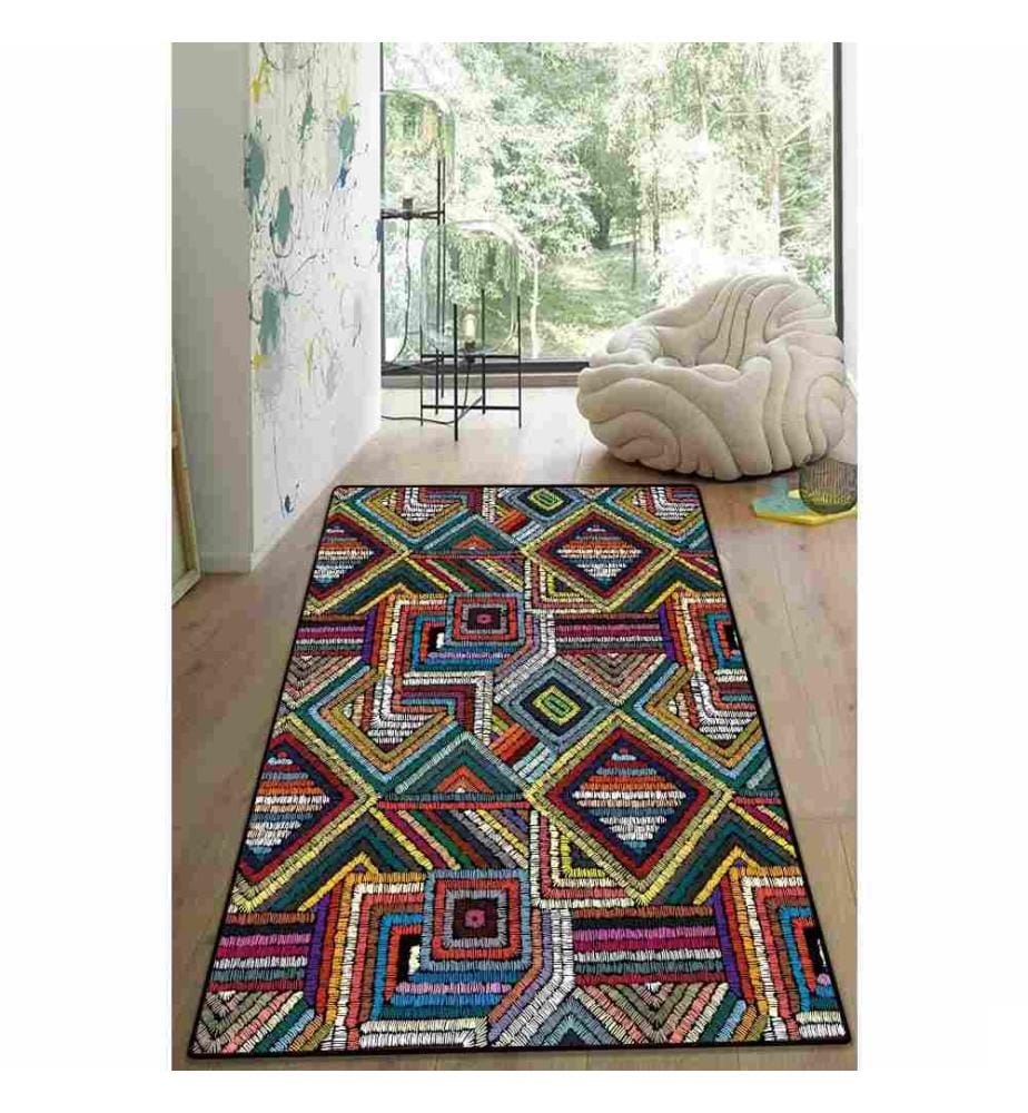 Tapis de salle, 80 x 300, , Multicolore, Polyester, Impression numérique