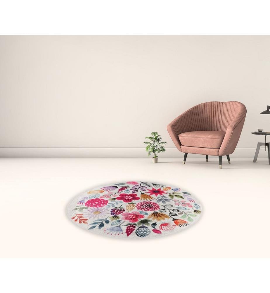 Tapis, 100 cm, , Multicolor, 50% Velours - 50% Polyester, 10 mm hauteur des poils