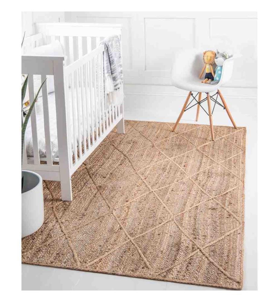 Tapis, naturel, 100 % jute, 120 x 180 cm