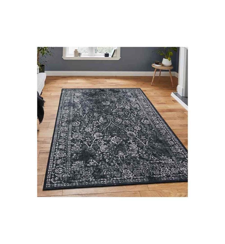 Tapis de salle, multicolore, 100 % tissu velours, 100 x 200 cm