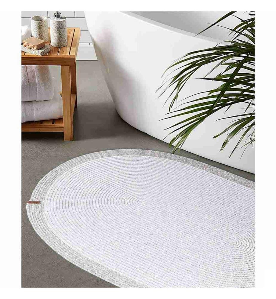 Tapis, 50 x 80, , Gris, Coton, dessous tissé