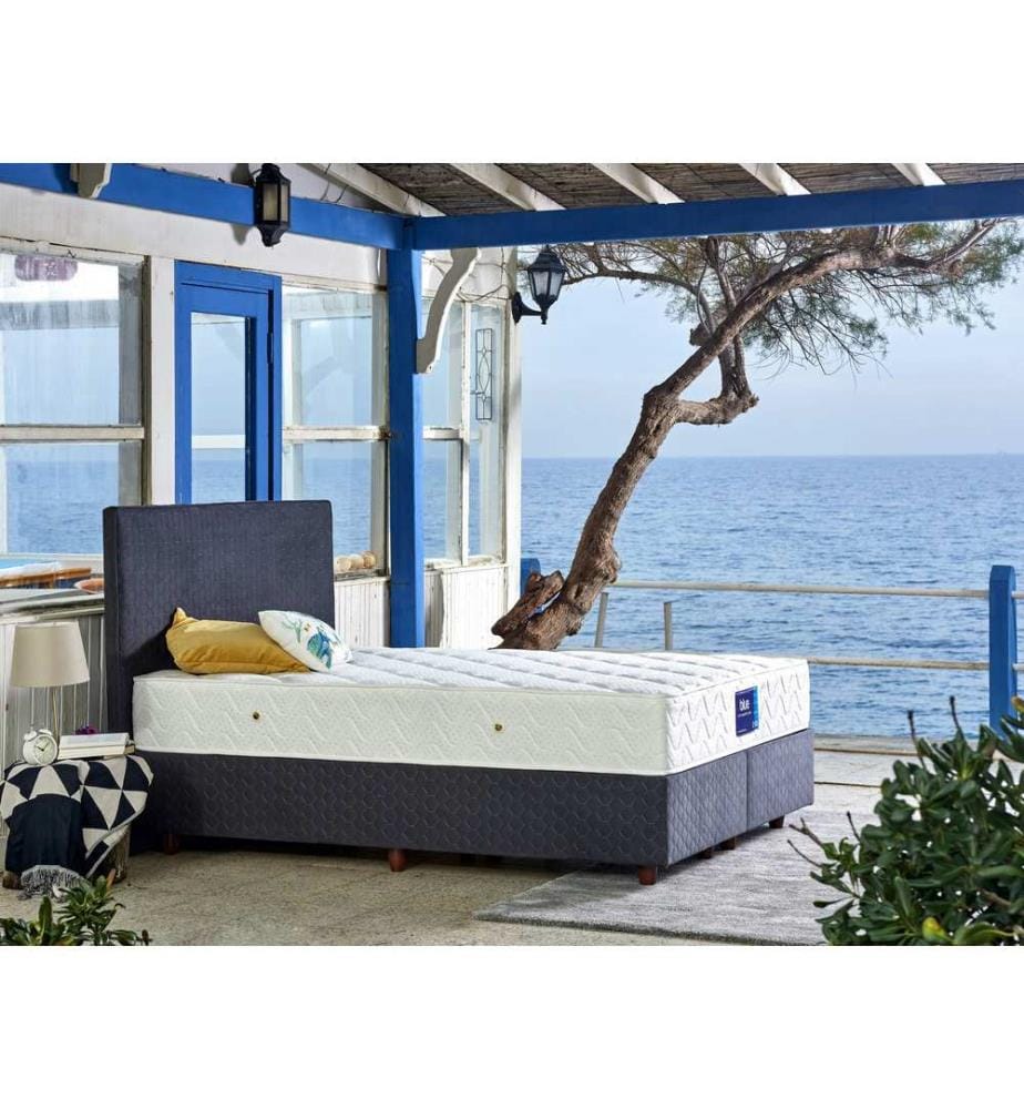 Blanc, Matelas En Mousse Froide, 120X120X200 cm, Tissu Tricoté