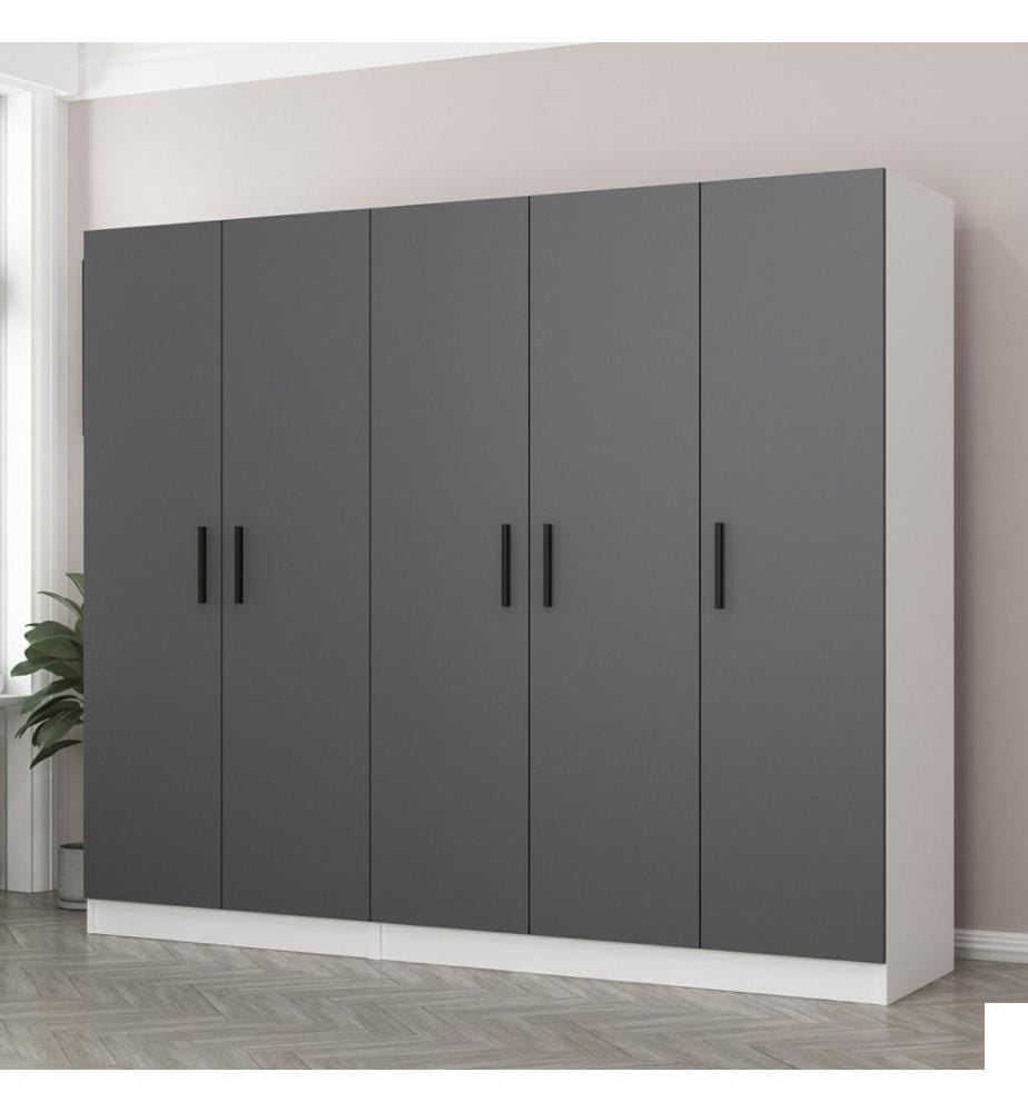 Armoire, Anthracite, Panneau de particules mélaminé