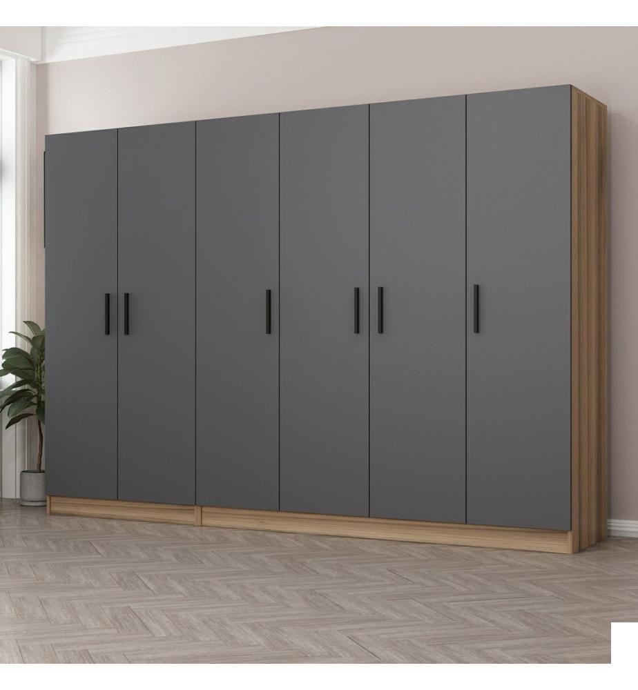 Armoire, Anthracite, Panneau de particules mélaminé