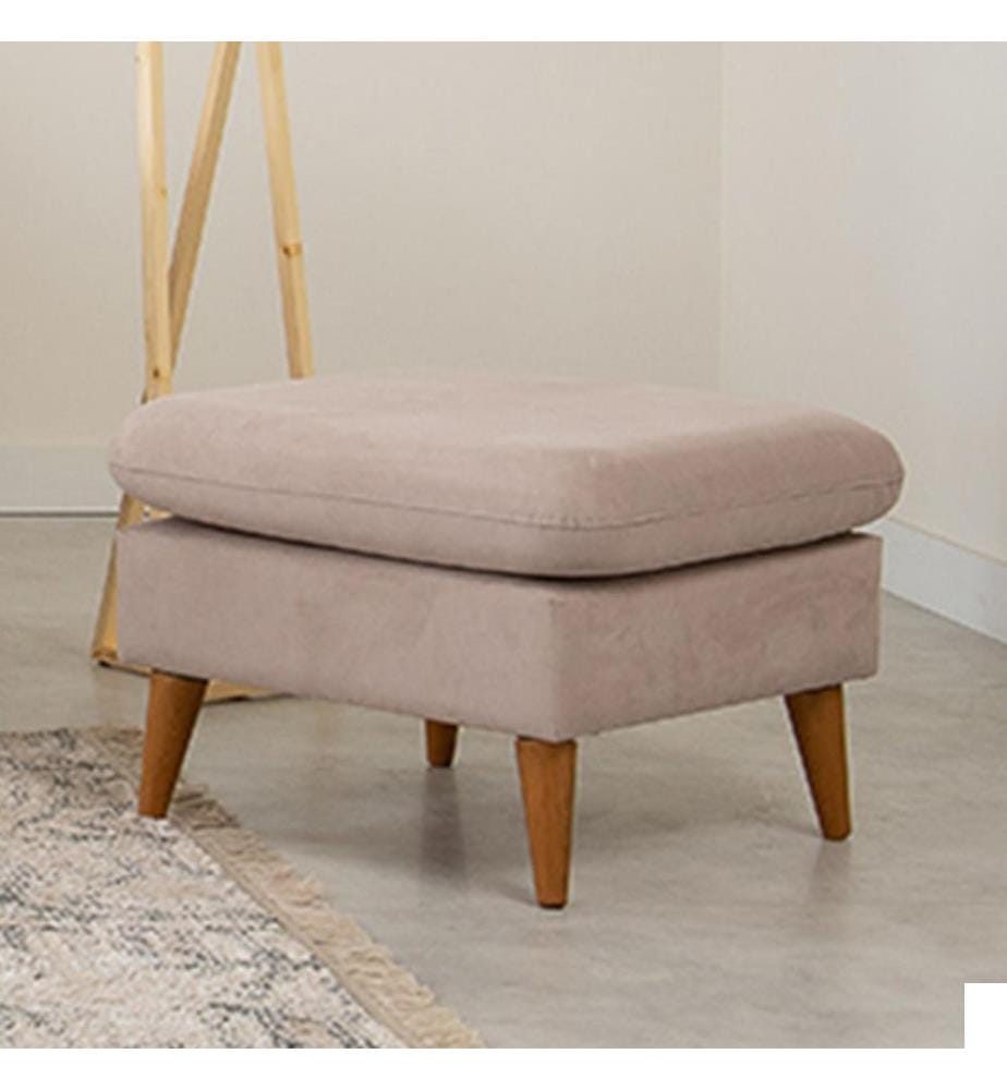 Tuffet, Rock, cadre en bois de pin, tissu en tricot Tissu
