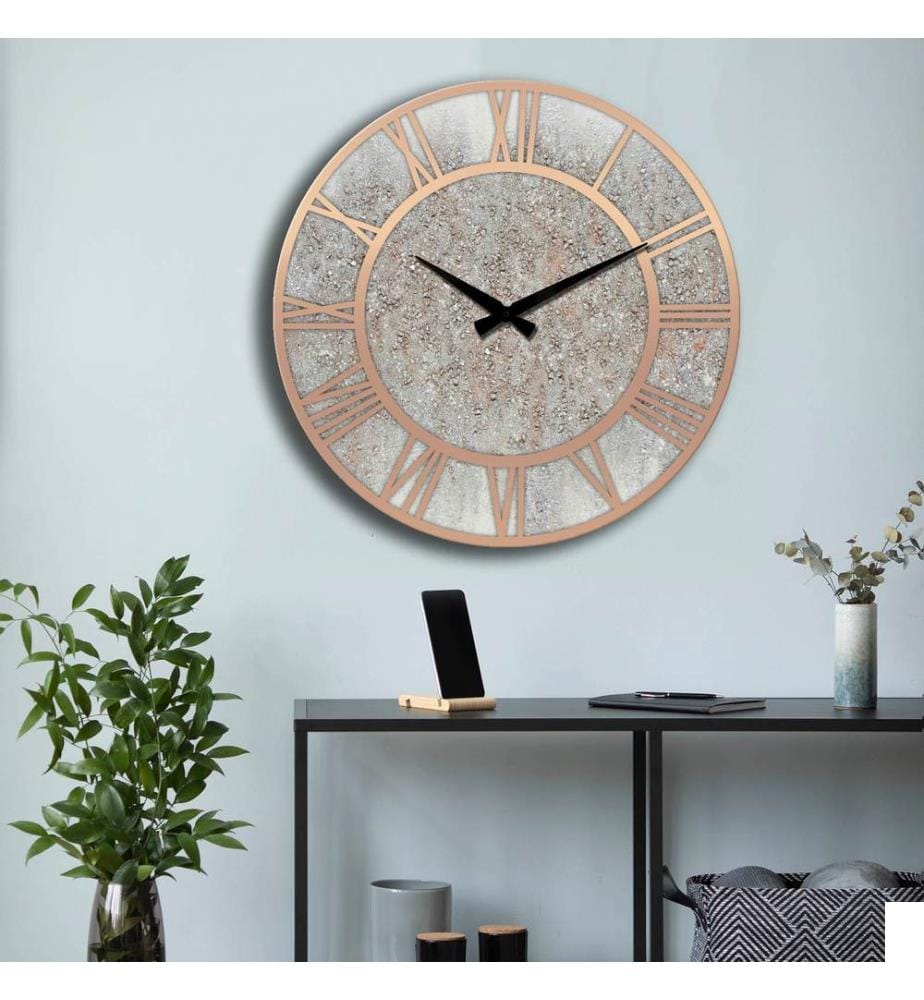 Horloge décorative en MDF, multicolore, 100 % MDF