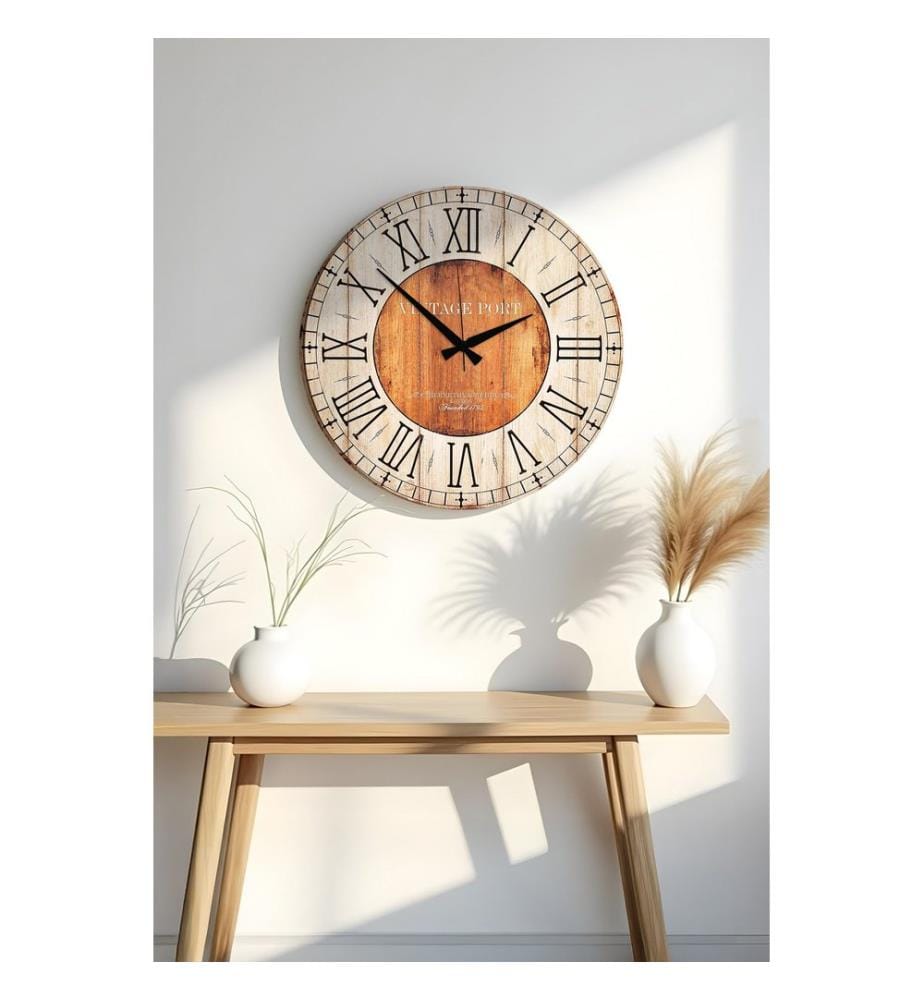Horloge décorative en MDF, multicolore, 100 % MDF