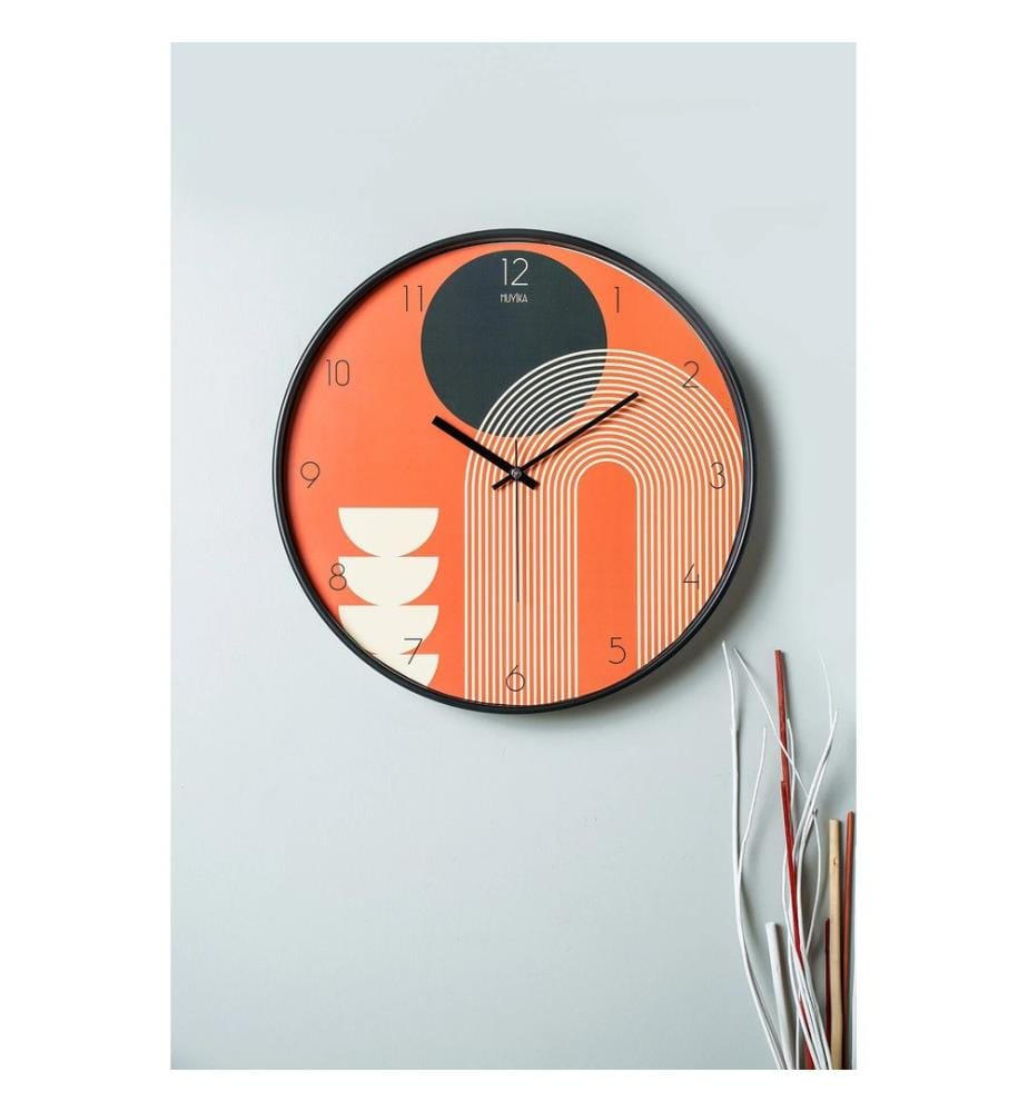 Horloge murale décorative, multicolore, 100 % VERRE