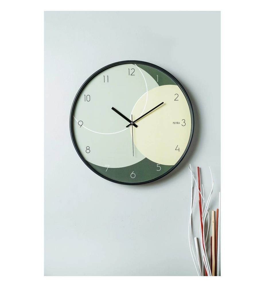 Horloge murale décorative, multicolore, 100 % VERRE
