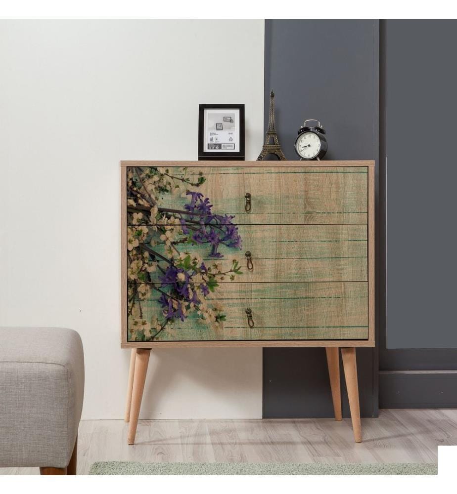 Sonomo, Coffres De Tiroirs, 90X80X40 cm, Plaque De Particules Enrobée De Mélamine