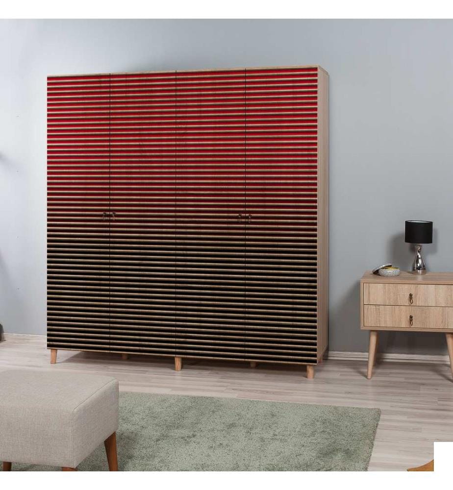 Sonomo, Armoires, 192X180X52 cm, Plaque De Particules À Revêtement En Mélamine