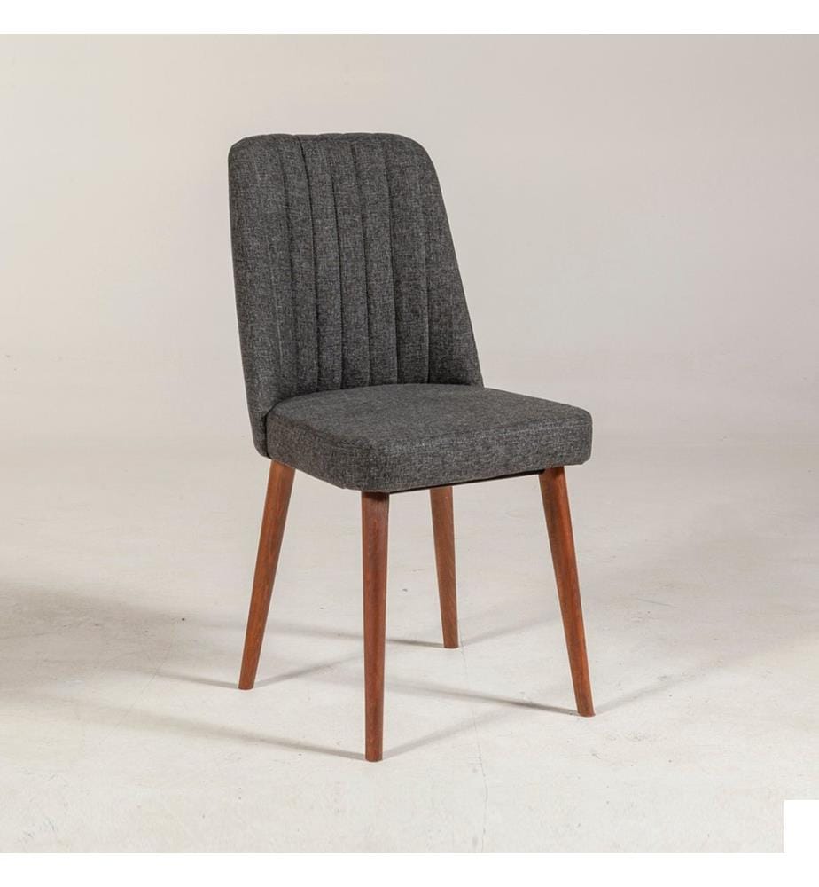 Couleur Noix, Anthracite, Chaise De Bureau, 85X46X46 cm, Plaque De Particules À Revêtement En Mélamine