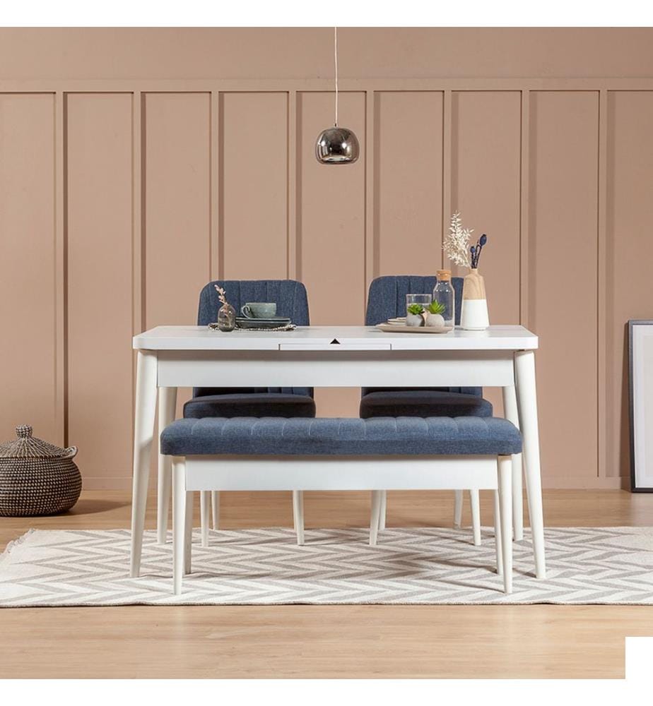 Blanc, Tables Basses, 75X129X80 cm, Plaque De Particules Enrobée De Mélamine