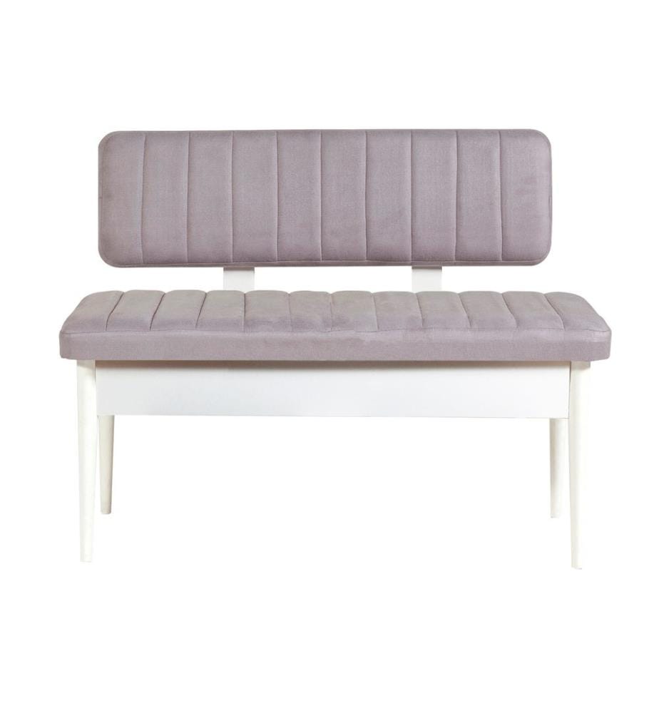Blanc, Bancs, 85X110X46 cm, Plaque De Particules Enrobée De Mélamine