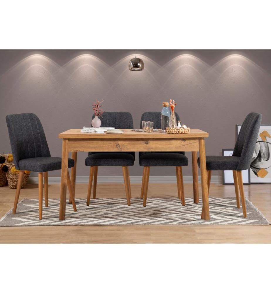 Pin Atlantique, Tables Basses, 75X120X75 cm, Plaque De Particules Enrobée De Mélamine
