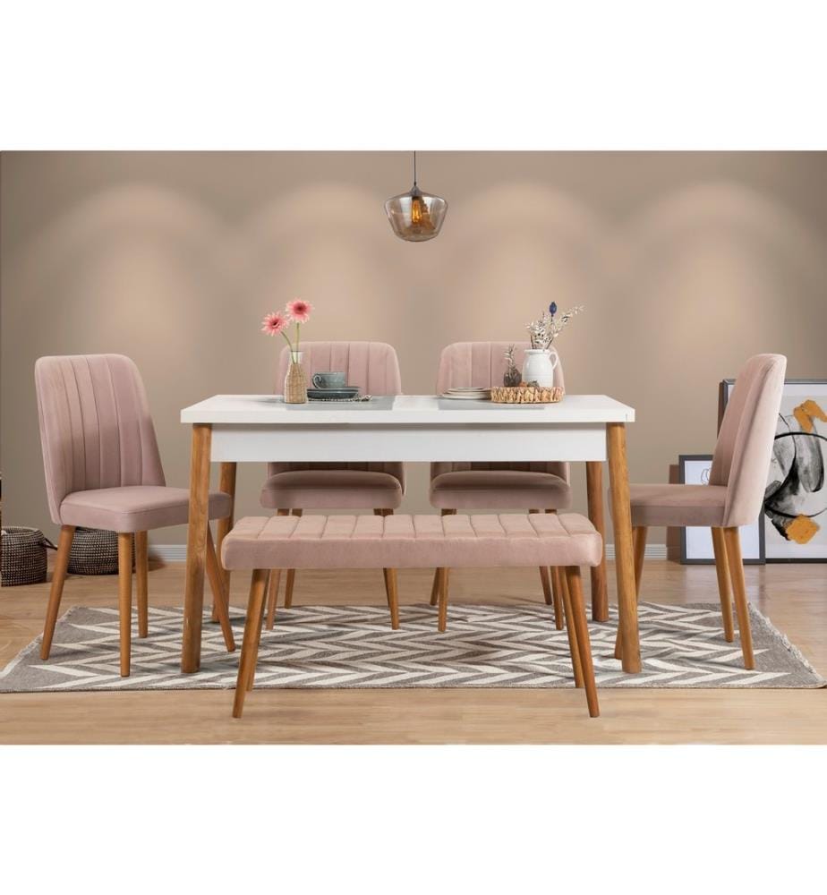 Pine Atlantique, Tables Basses, 75X120X75 cm, Plaque De Particules À Revêtement En Mélamine