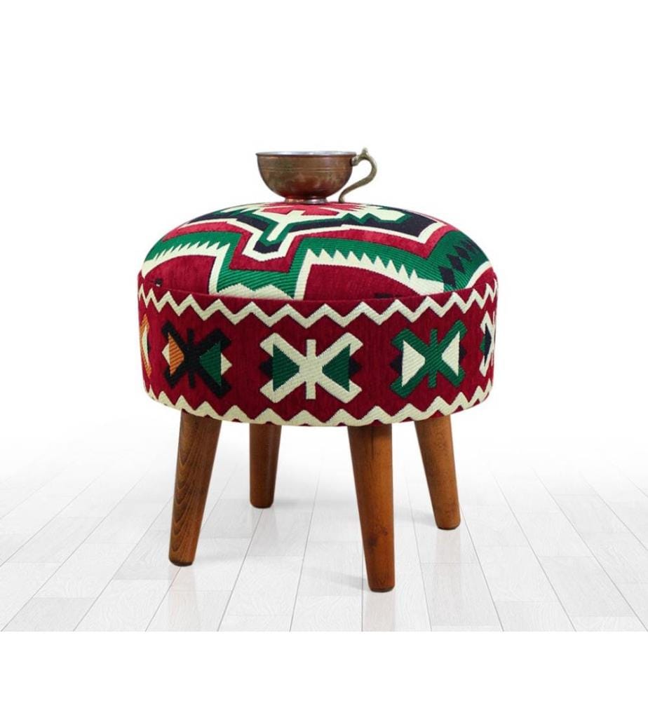Pouf, Multicolore, 50% coton - 50% polyester