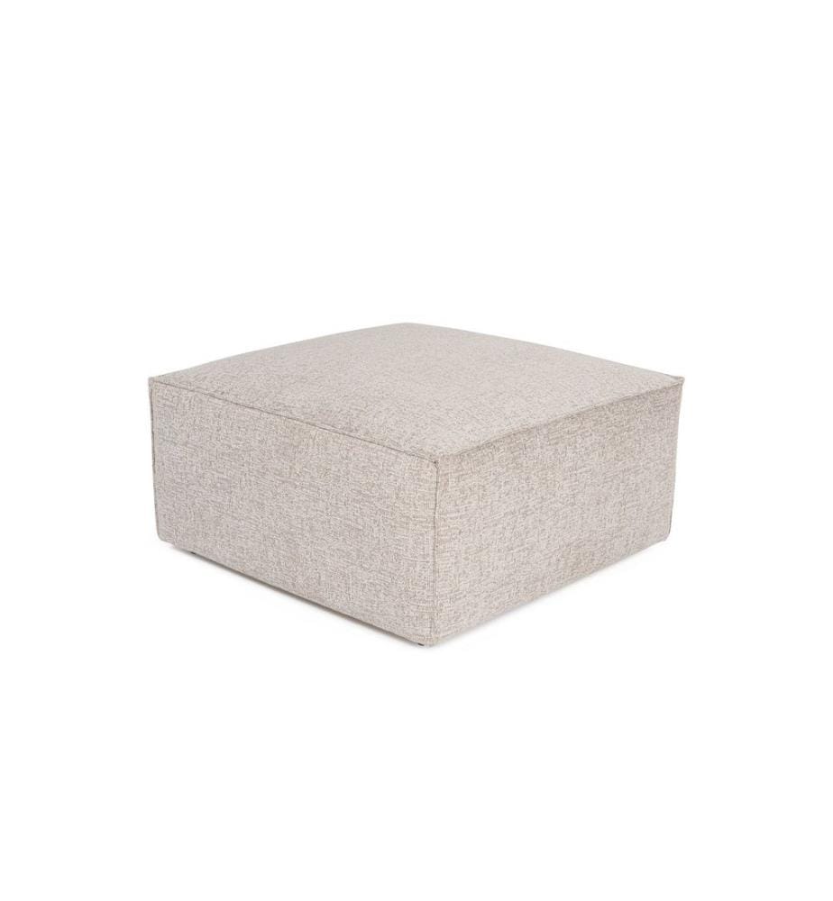Pouf, Moka, Cadre : 100% Hornbeam, Tissu : 100% lin