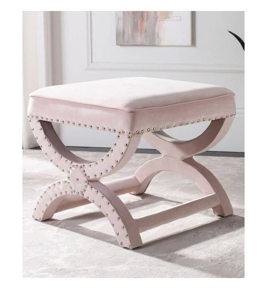 Pouf, poudre, cadre : MDF, Tissu : Babyface
