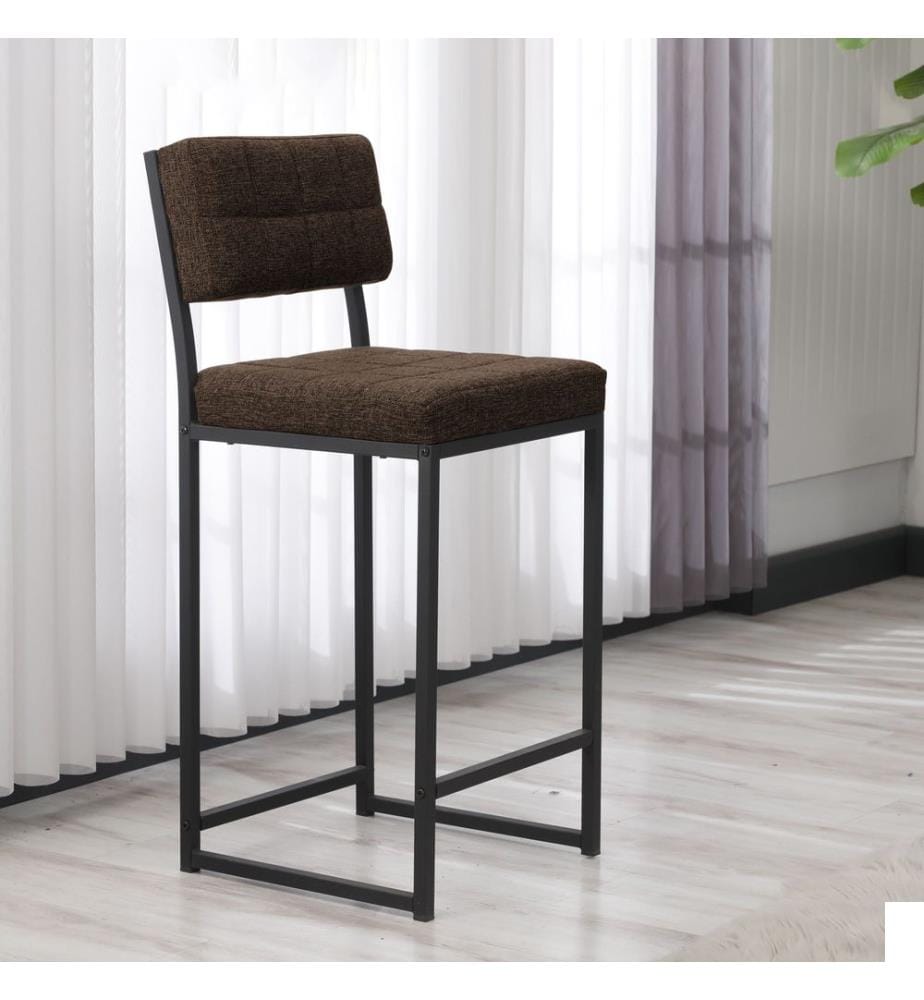 Tabouret de bar, marron, structure : 100 % métal