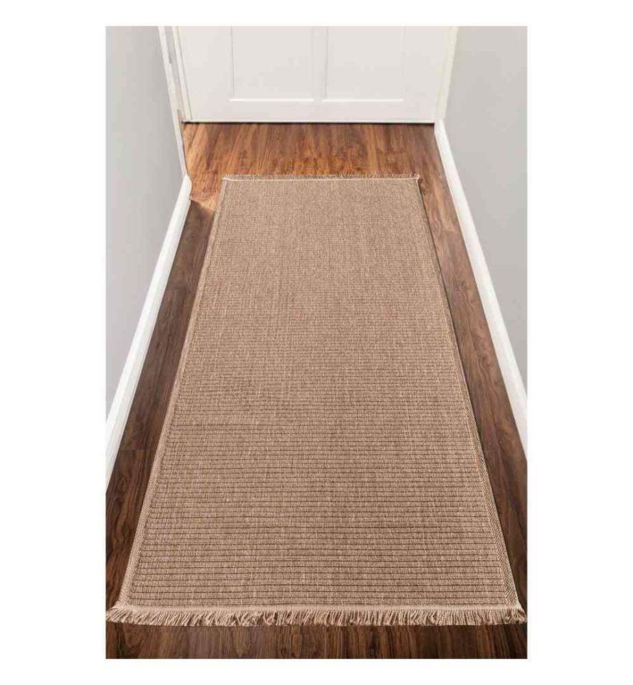 Tapis de salle, Beige, 100% Polypropylène, 100 x 300 cm