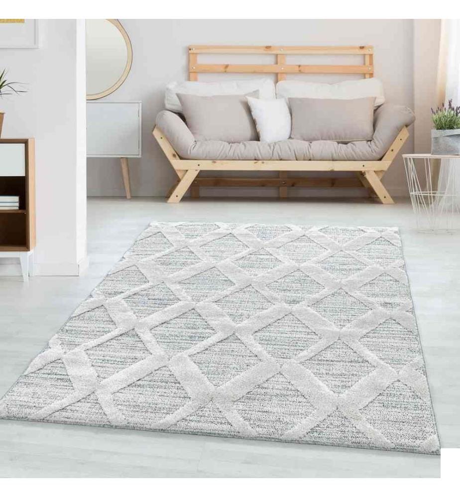 Tapis, gris, 100% polypropylène, 80 x 250 cm