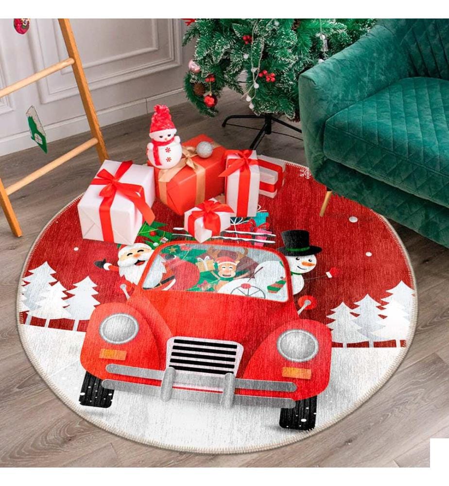 Tapis, multicolore, 70% coton / 30% chenille, 60 x 60 cm