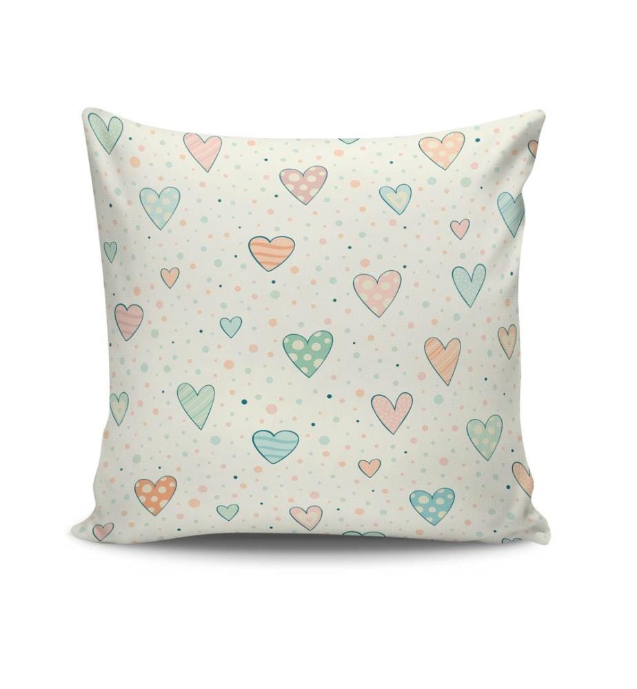 Housse de coussin, Multicolore, 50% Coton / 50% Polyester