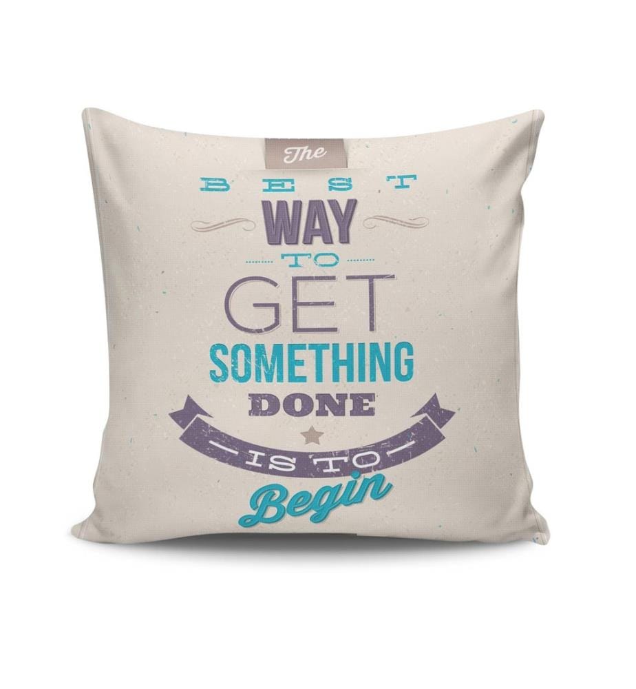 Housse de coussin, Multicolore, 50% Coton / 50% Polyester