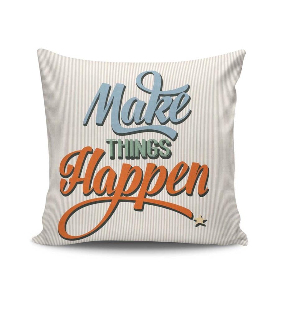 Housse de coussin, Multicolore, 50% Coton / 50% Polyester