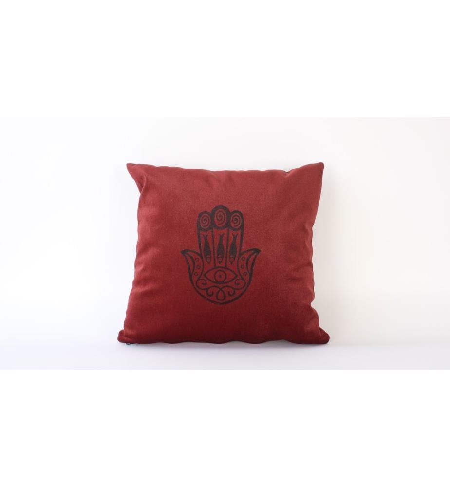 Housse de coussin, rouge bordeaux, 100 % VELOURS