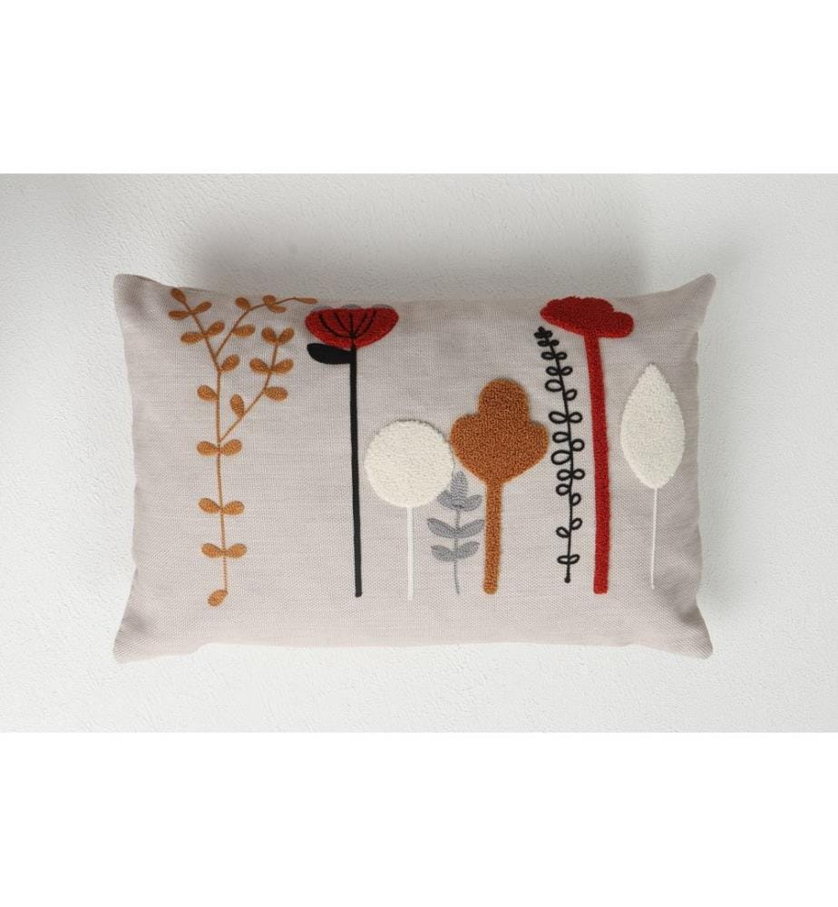 Housse de coussin, multicolore, 100 % LIN