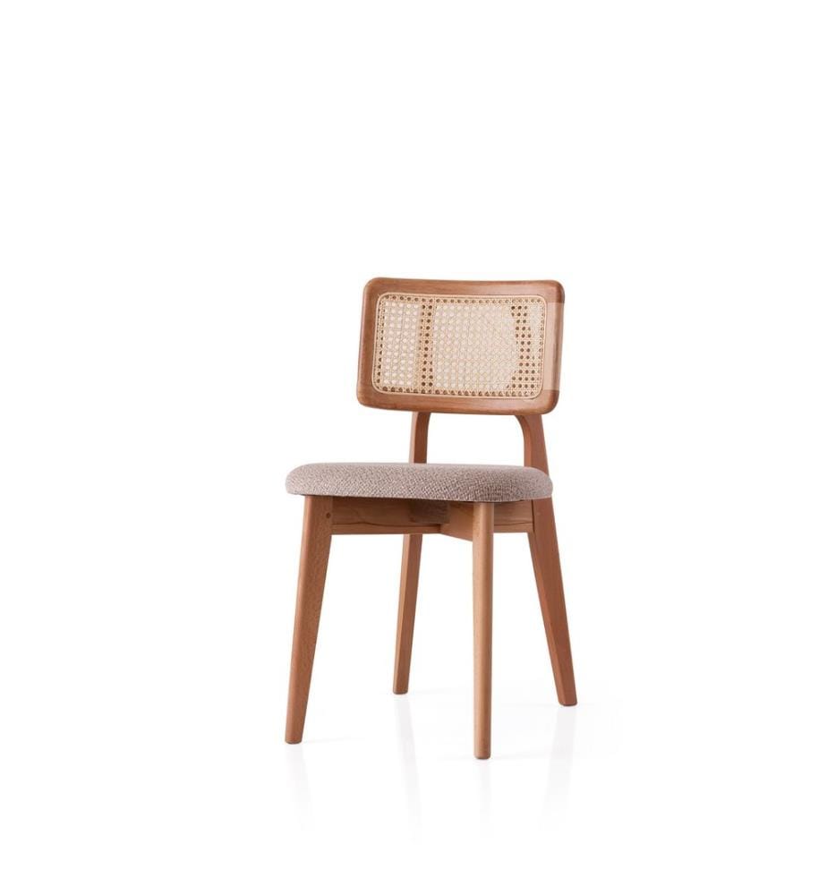Chaise, chêne, beige, structure : 100 % BOIS DE HÊTRE, assise : 100 % CONTREPLAQUÉ