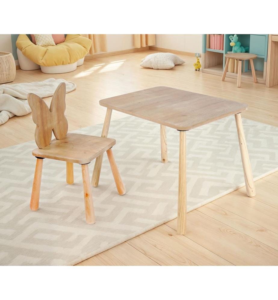 Set de table pour enfant, chêne, corps en MDF
