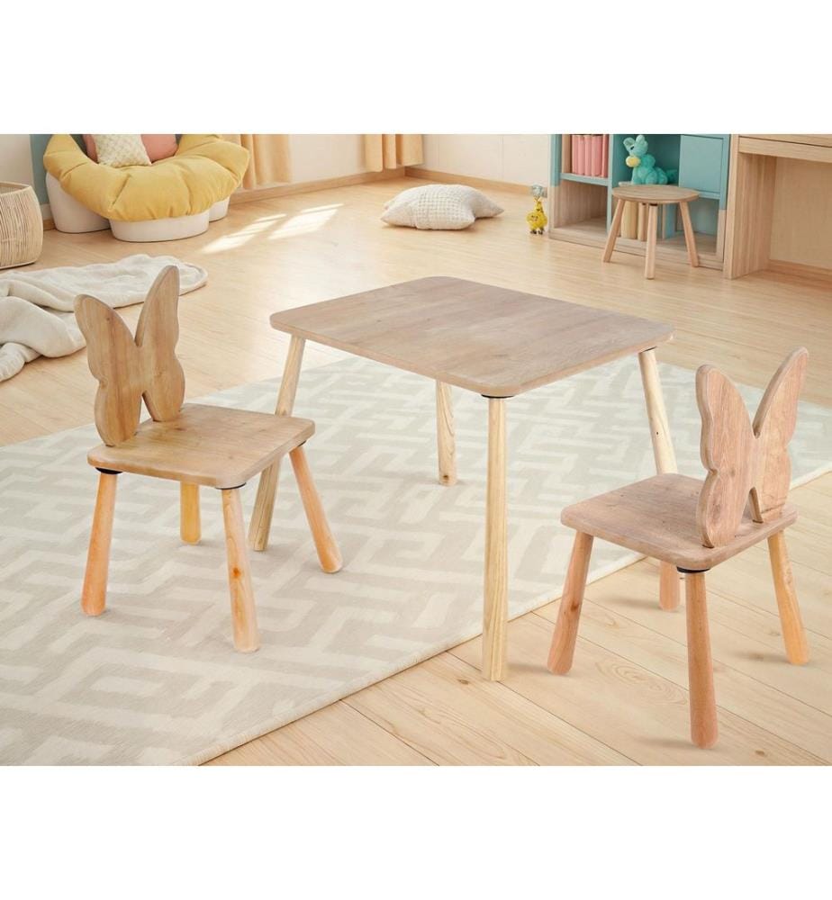 Set de table pour enfant, chêne, corps en MDF
