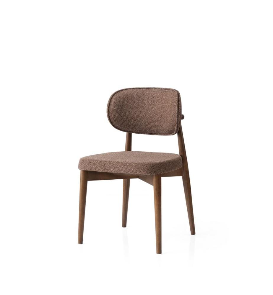 Chaise, marron, structure : 100 % bois de hêtre