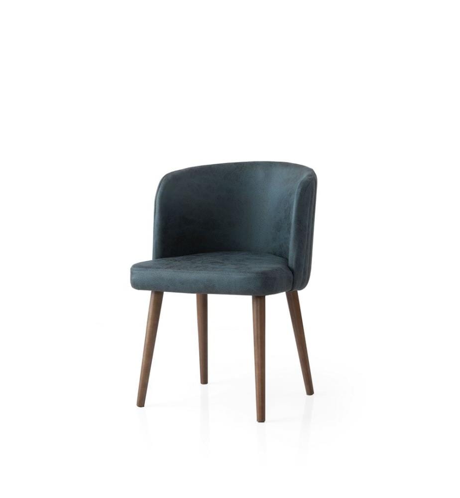 Set de chaises, 2 pièces, bleu foncé, structure : 100 % fer