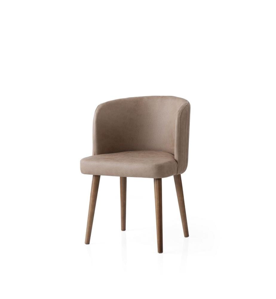 Ensemble de chaises, 4 pièces, beige, structure : 100 % fer