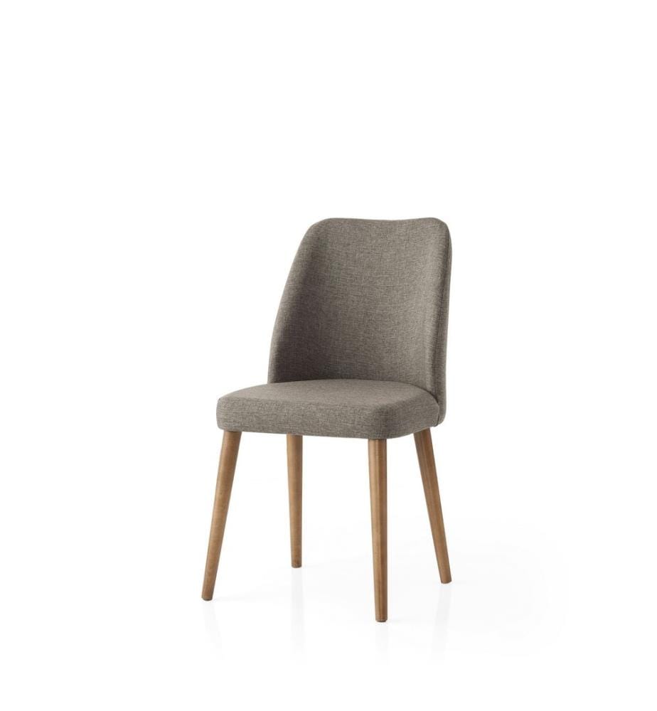 Ensemble de chaises, 4 pièces, cappuccino, structure : 100 % fer