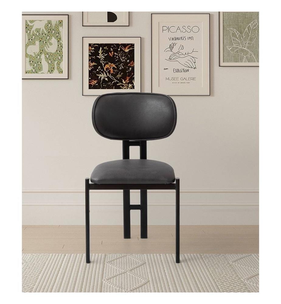 Set de chaises, 2 pièces, anthracite, noir, 100% métal