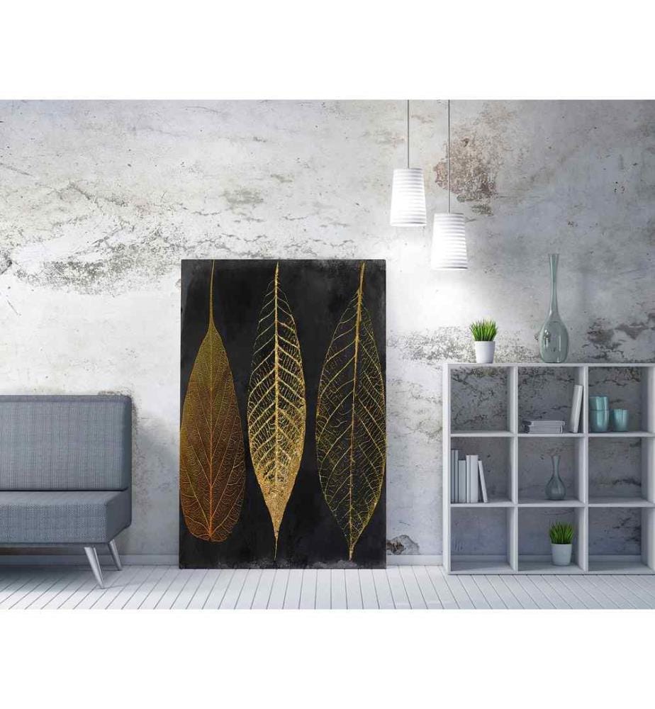 Peinture décorative sur toile, multicolore, 50% polyester - 50% coton, cadre en bois