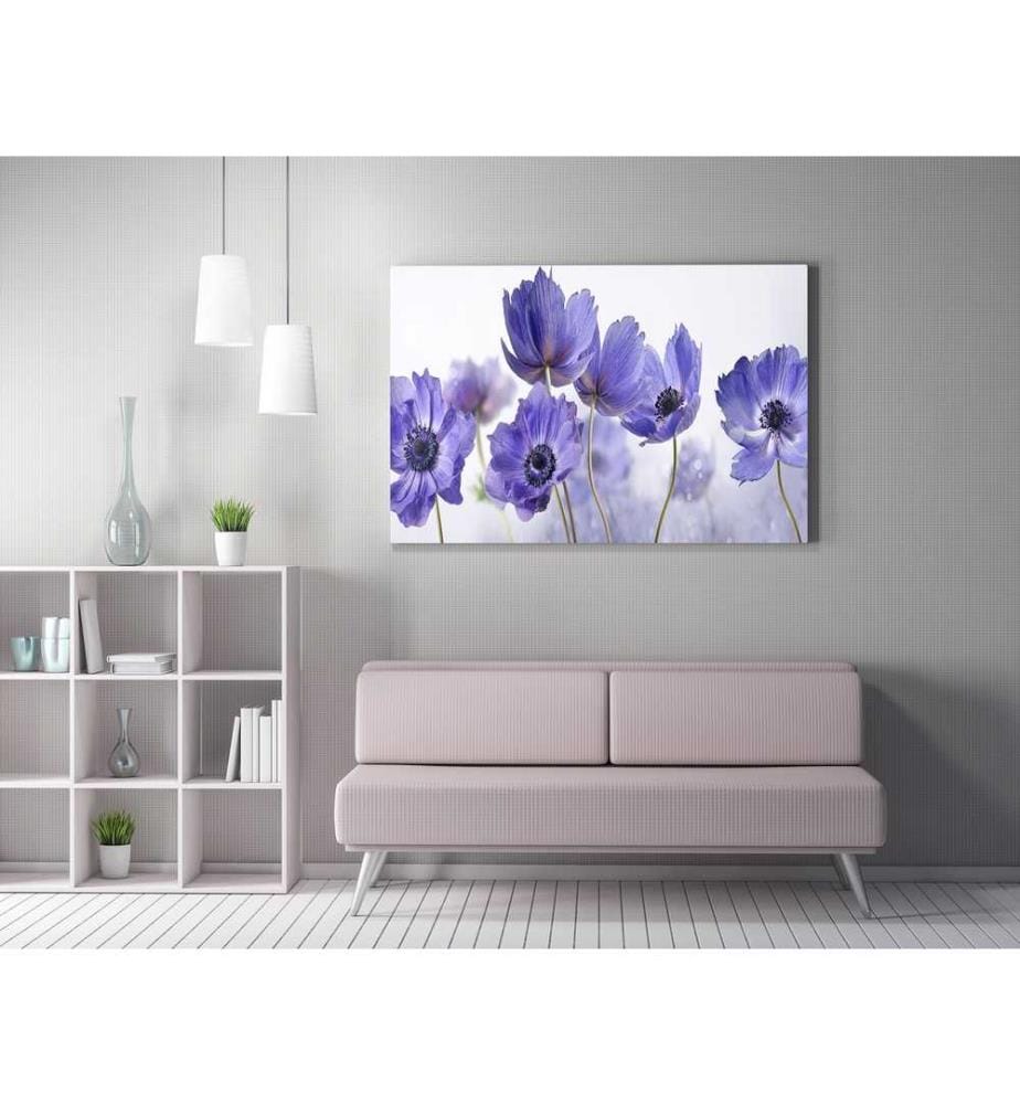 Peinture décorative sur toile, multicolore, 50% polyester - 50% coton, cadre en bois
