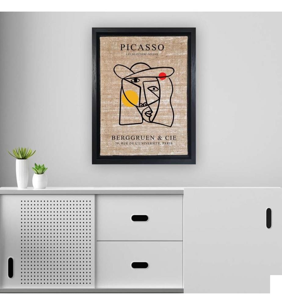 Peinture décorative sur toile, Multicolore, Jute, Peinture sur toile
