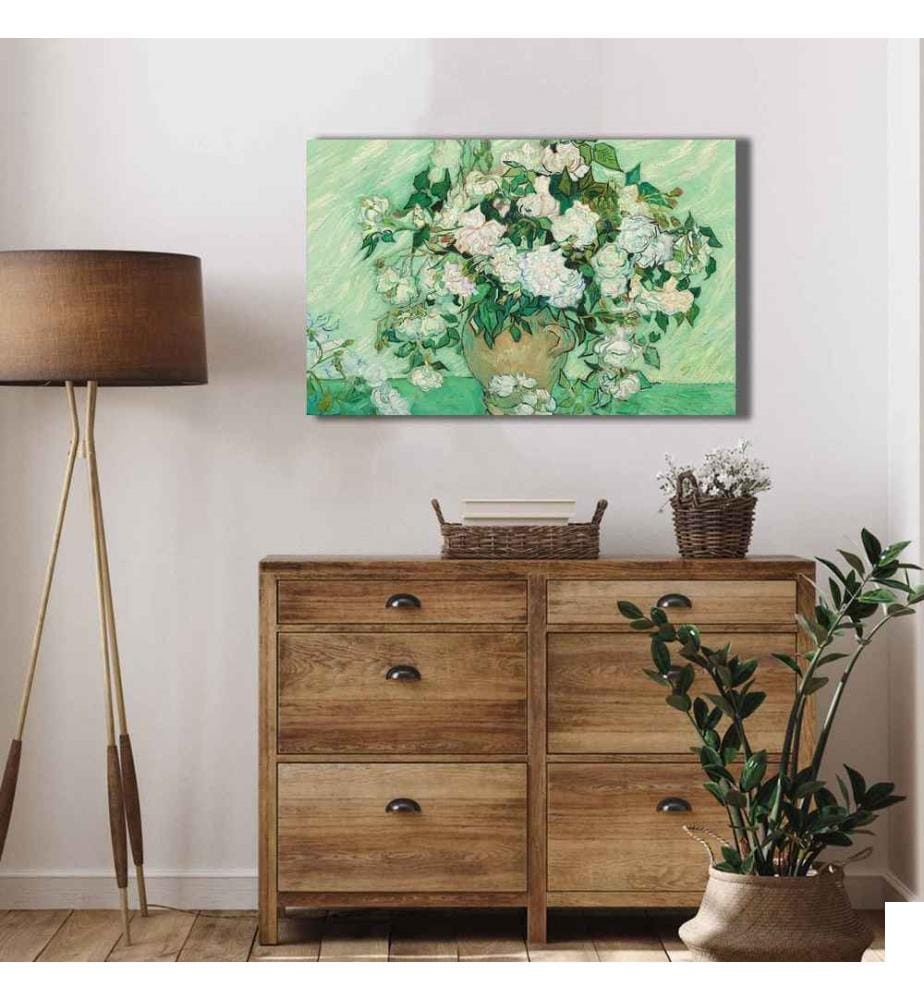 Peinture décorative sur toile, multicolore, toile, cadre en bois