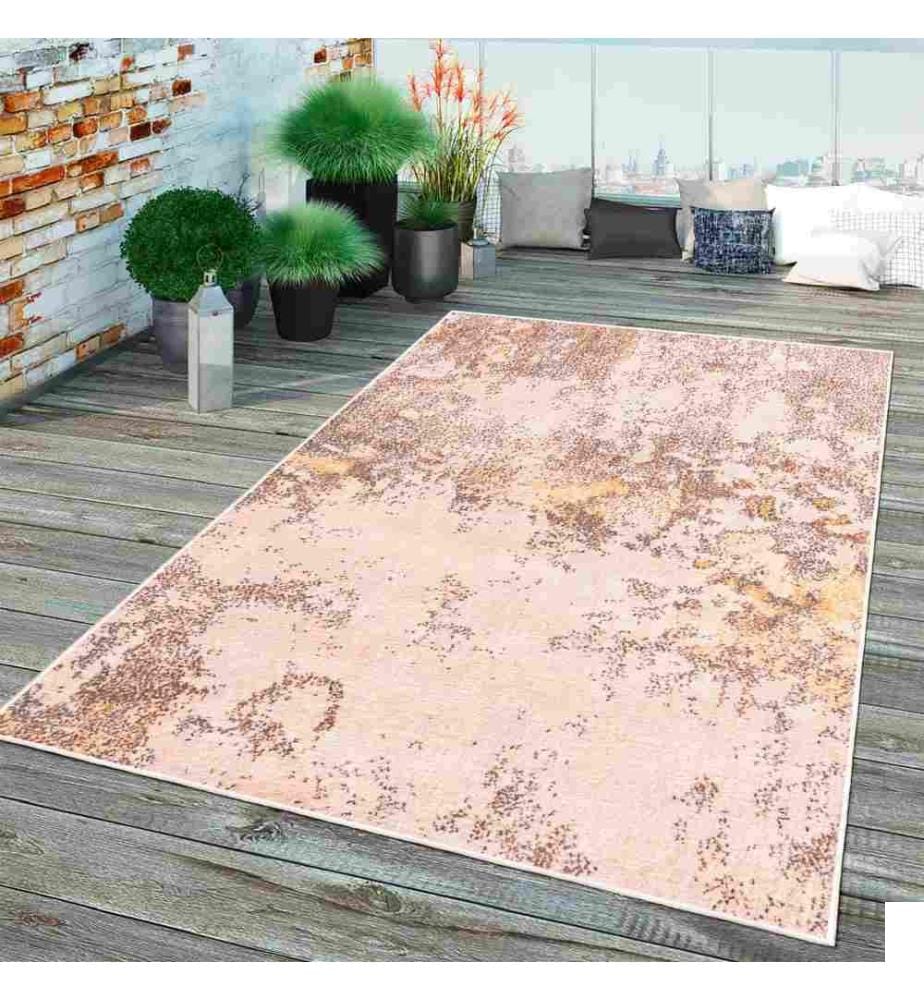 Tapis, rose, 70% coton - 30% chenille, 60 x 100 cm